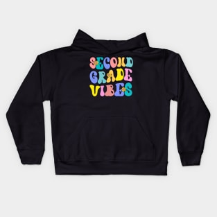Second Grade Vibes First Day Back to School Teacher Students Kids Hoodie